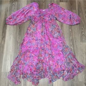 ** SOLD*** Floral Sheer Maxi Dress